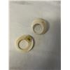 Image 3 : 2 PAIRS OF IVORY EARRINGS