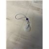 Image 1 : CHINESE WHITE JADE DISC PENDANT W/ AMETHYST BEAD HANGER