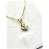 Image 3 : 10KT YELLOW GOLD OPAL AND CZ PENDANT  WITH GOLD PLATED STERLING SILVER CHAIN, RETAIL $600.00. OPAL I