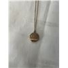 Image 2 : VINTAGE GOLD FILLED LOCKET PENDANT W/ CHAIN NECKLACE MAKED VGF