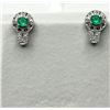 Image 1 : STERLING SILVER NATURAL GREEN ONYX EARRING, RETAIL $350.00