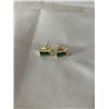 Image 1 : PAIR OF GOLD GUILDED ON STERLING SILVER STUD EARRINGS, MARKED 925