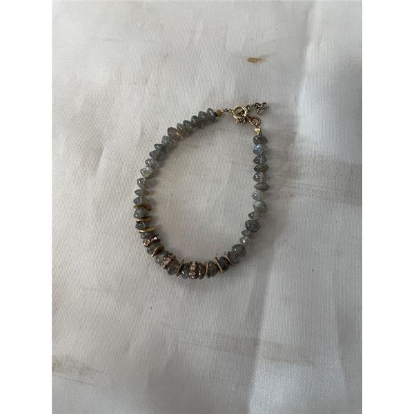 1/20 14K GF RONDELLE MOONSTONE BRACELET