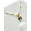 Image 3 : 14KT YELLOW GOLD NATURAL MOONSTONE PENDANT WITH GOLD PLATED STERLING SILVER CHAIN, RETAIL $350.00.