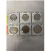 Image 3 : 3 CANADIAN DOLLAR COINS 1976, 1981, 1985 PLUS 3 CANADIAN 50 CENT COINS