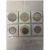 Image 2 : 3 CANADIAN DOLLAR COINS 1971 BC CENTENNIAL, 1972, 1974 WINNEPEG CENTENNIAL PLUS 3 50 CENT COINS