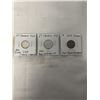 Image 1 : 3 1953 CANADIAN COINS 10 CENT .800 SILVER, 5 CENT AND 1 CENT FIRST QUEEN ELIZABETH II COINS