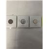 Image 2 : 3 1953 CANADIAN COINS 10 CENT .800 SILVER, 5 CENT AND 1 CENT FIRST QUEEN ELIZABETH II COINS