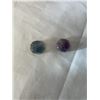Image 2 : 2 PIECES FLOURITE FLOWER PENDANTS, HOLE DRILLED