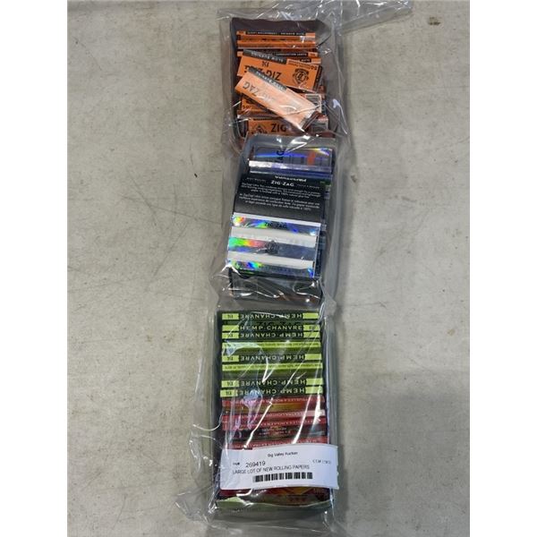 LARGE LOT OF NEW ROLLING PAPERS