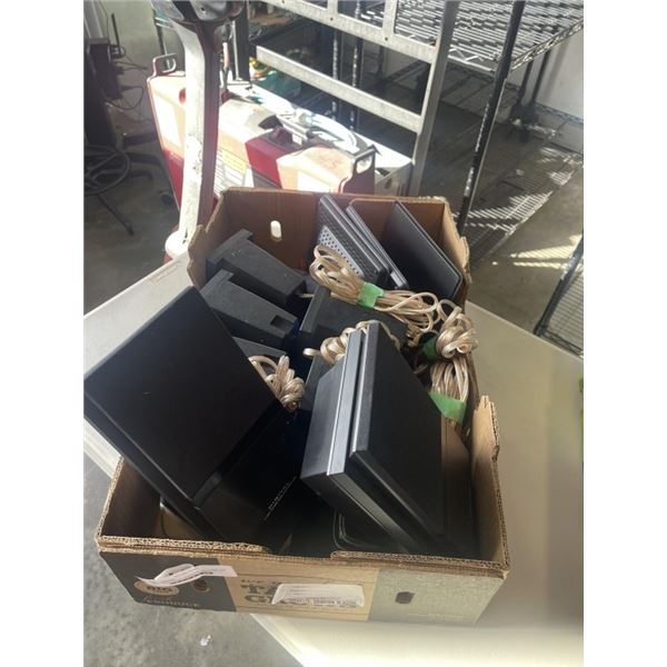 TRAY OF ASSORTED SPEAKERS, MONSTER / NXT ETC