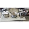 Image 1 : 3 COMMERCIAL STOCK POTS