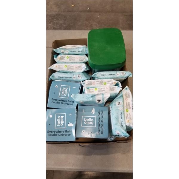 NEW HELLO BELLO EVERYWHERE BAUMS, WIPES AND DISHWASHER PODS