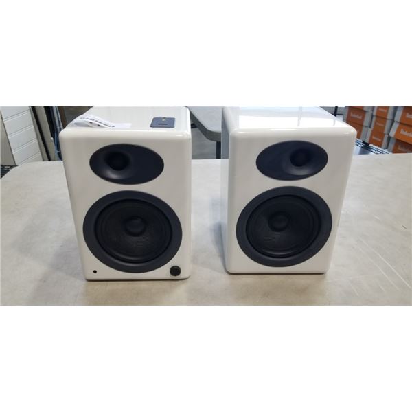 SET OF AUDIO ENGINE POWERED SPEAKERS, MODEL A5, NO POWER CORDS
