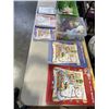 Image 1 : BOX OF PICTURE HANGING SUPPLIES, MUSIC BOOKS, VELCRO AND MORE