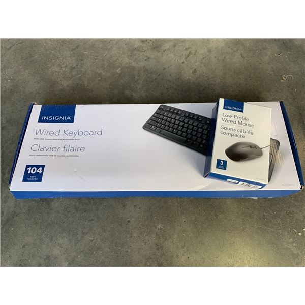 NEW INSIGNIA WIRED KEYBOARD AND MOUSE