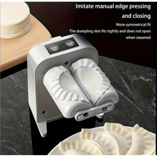 ELECTRIC DUMPLING MAKER, UPGRADED RECHARGEABLE AUTOMATIC DUMPLING MACHINE, USB CHARGING, LITHIUM BAT