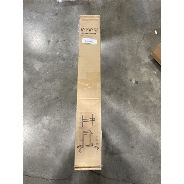 VIVO BLACK LARGE TV CART
