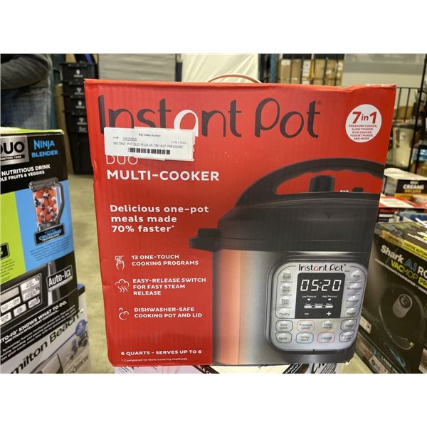 INSTANT POT DUO PLUS V5 7IN1 6QT PRESSURE COOKER - TESTED WORKING, RETAIL $159