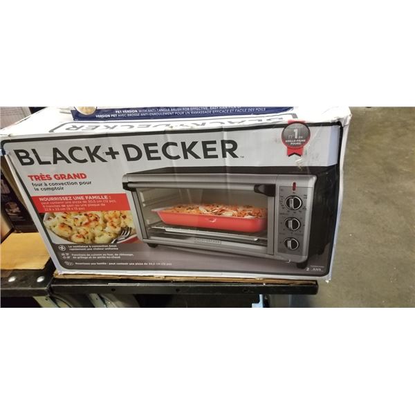 BLACK AND DECKER EXTRA WIDE CONVECTION TOASTER OVEN - TESTED WORKING, RETAIL $225