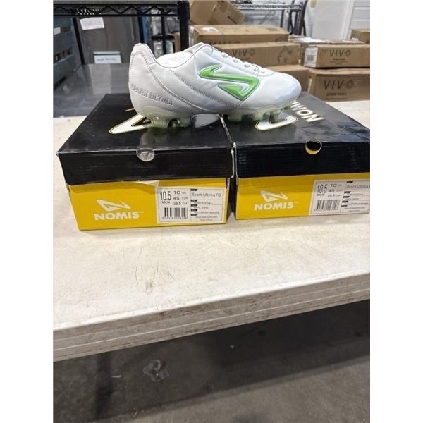 2 NEW PAIRS NOMIS SPARK ELITE FG SIZE 10.5 SOFT CLEATS