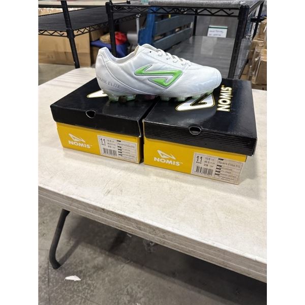 2 NEW PAIRS NOMIS SPARK ELITE FG SIZE 11 SOFT CLEATS