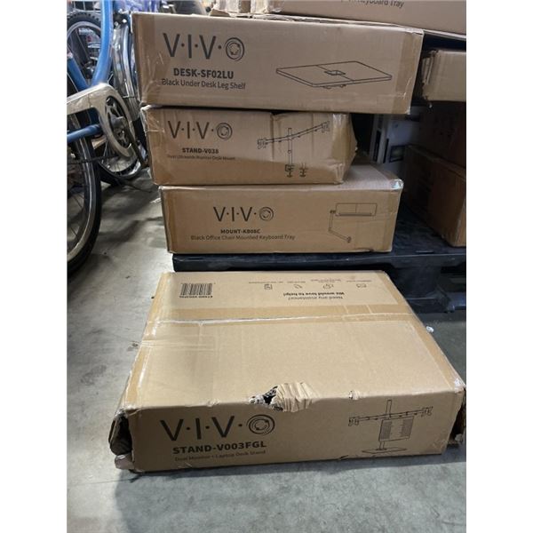 4 ASSORTED VIVO MOUNTS