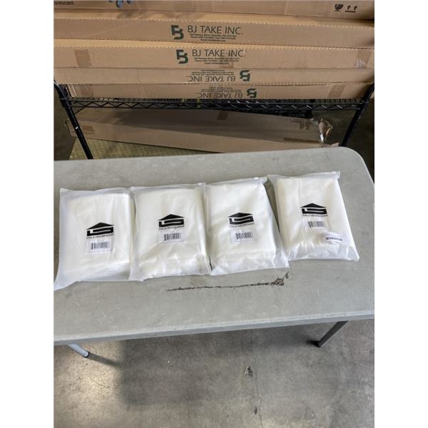 48 NEW POLYESTER SQAURE 18 IKNCH IVORY NAPKINS