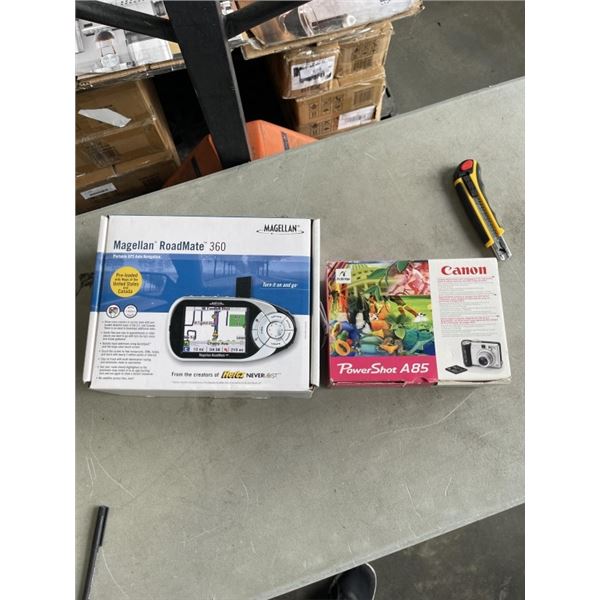 MAGELLAN GPS AND CANON DIGITAL CAMERA