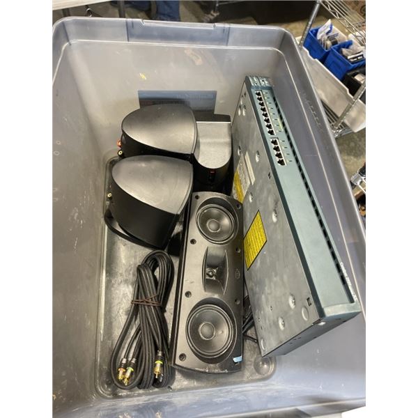 SET OF KLIPSCH SPEAKERS, AND CISCO CATALYST 2900 NETWORK SWITCH