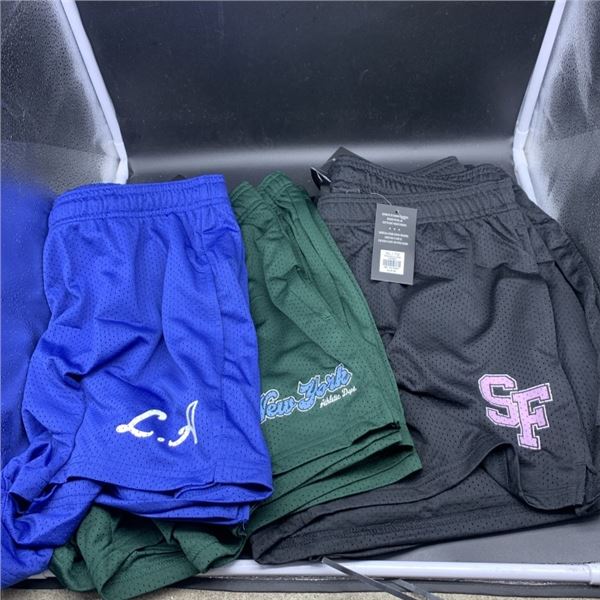 SIX NEW WOMEN'S ATHLETIC SHORTS SIZE M RETAIL $180