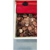 Image 2 : JEWELERY CASE FULL OF US AND CANADIAN PENNIES