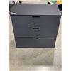 Image 1 : BLACK MODERN 3 DRAWER DRESSER