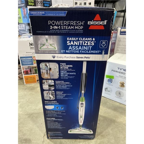 BISSELL POWERFRESH 2 IN 1 STEAM MOP - TESTED WORKING, RETAIL $179