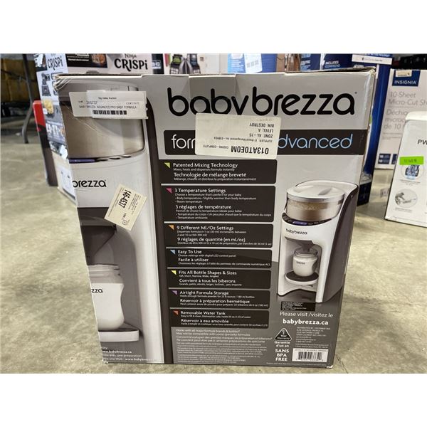 BABY BREZZA  ADVANCED PRO BABY FORMULA DISPENSER - TESTED WORKING, RETAIL $229