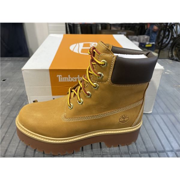 NEW TIMBERLAND TBL HERITAGE PLATFORM 6 IN WATERPROOF BOOT WHEAT NUBUCK SIZE WOMENS  8