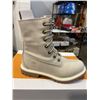 Image 2 : NEW TIMBERLAND AUTHENTIC WP FLEECE FOLD DOWN NATURAL NUBUCK BOOTS, SIZE WOMENS 6