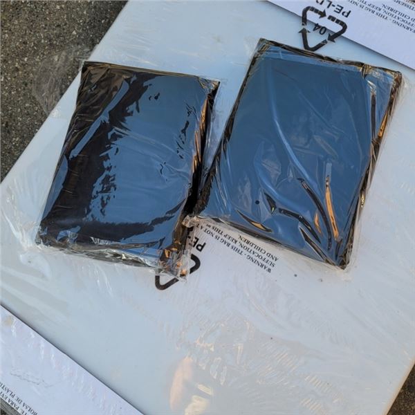 50 NEW 42 GALLON BLACK GARBAGE BAGS APPROX 4FT LONG