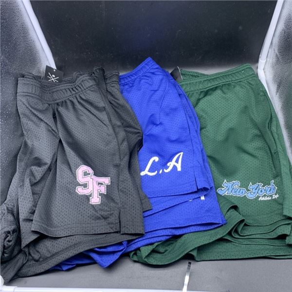 SIX NEW WOMEN'S ATHLETIC SHORTS SIZE M RETAIL $180