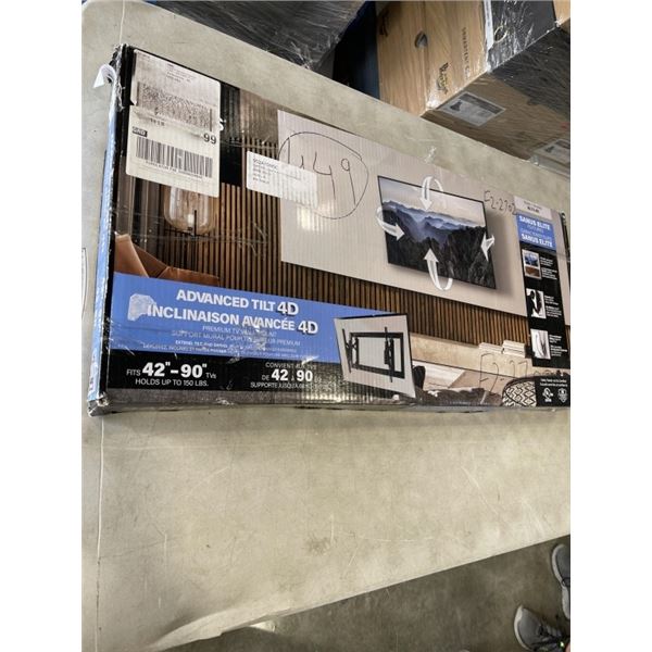 SANUS ELITE ADVANCED TILT 4 D 42 IN TO 90-IN TV WALL MOUNT