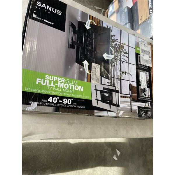 SANUS ELITE 42 IN TO 90 IN ADVANCED FULL MOTION  PREMIUM TV WALL MOUNT