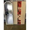 Image 1 : WALL MIRROR AND ARTWORK