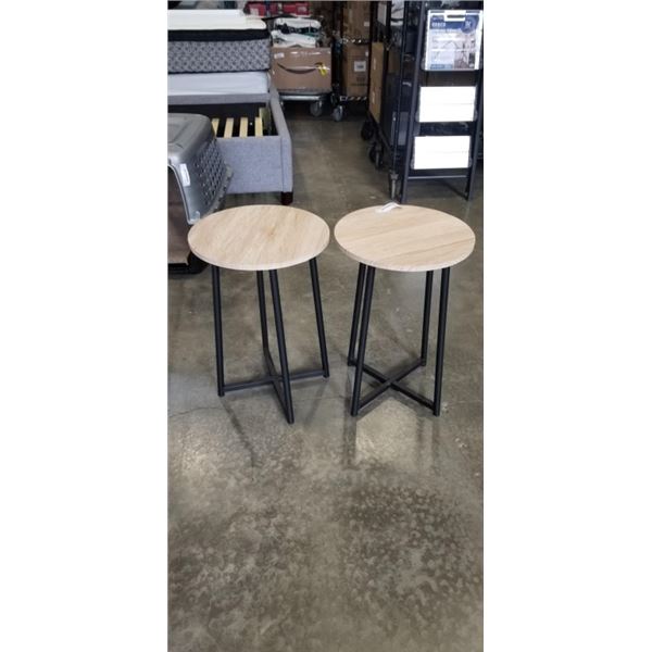 2 MODERN SIDE TABLES