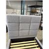 Image 2 : SINGLE SIZE GREY MODERN BEDFRAME