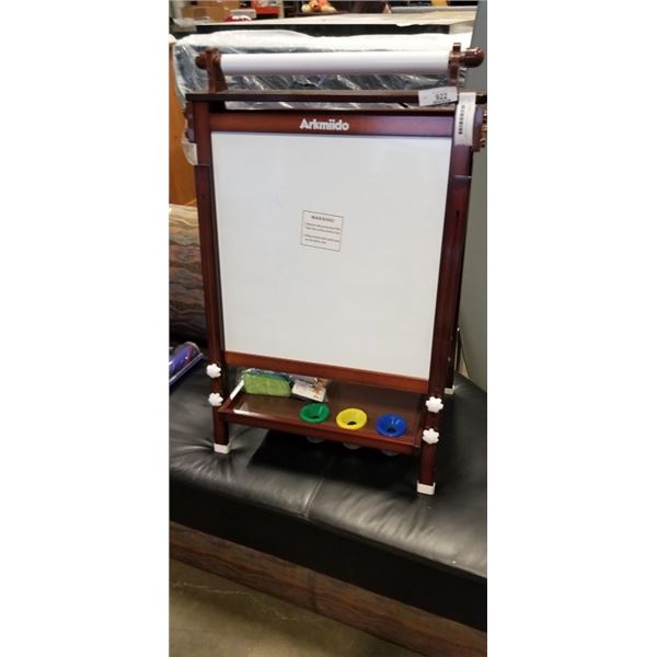 NEW ARKMIIDO KIDS WOODEN ART EASEL SET, FULLY ASSEMBLED