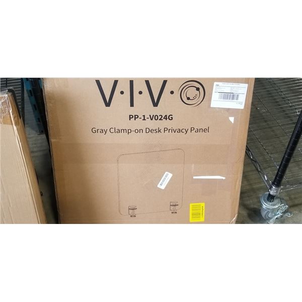 VIVO GRAY CLAMP-ON DESK PRIVACY PANEL