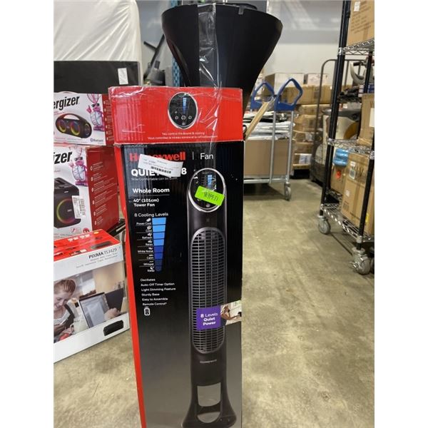 HONEYWELL QUIETSET 8 40" OSCILLATING TOWER FAN - TESTED WORKING, RETAIL $129