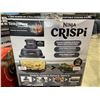 Image 1 : NINJA CRISPI 4IN1 PORTABLE GLASS AIR FRYER COOKING SYSTEM - TESTED WORKING, RETAIL $199