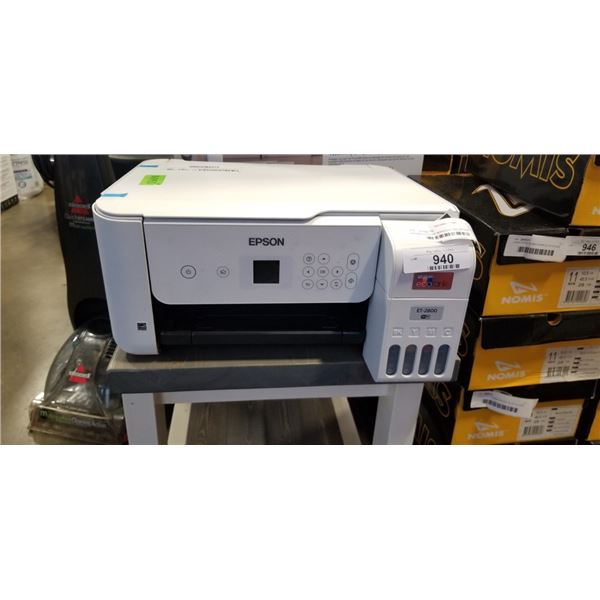 EPSON ECOTANK WIRELESS ALL IN ONE SUPERTANK INKJET PRINTER - TESTED WORKING