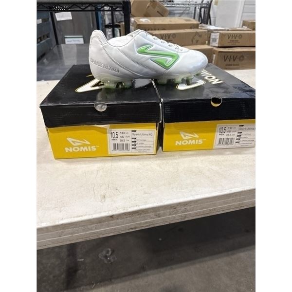2 NEW PAIRS NOMIS SPARK ELITE FG SIZE 10.5 SOFT CLEATS